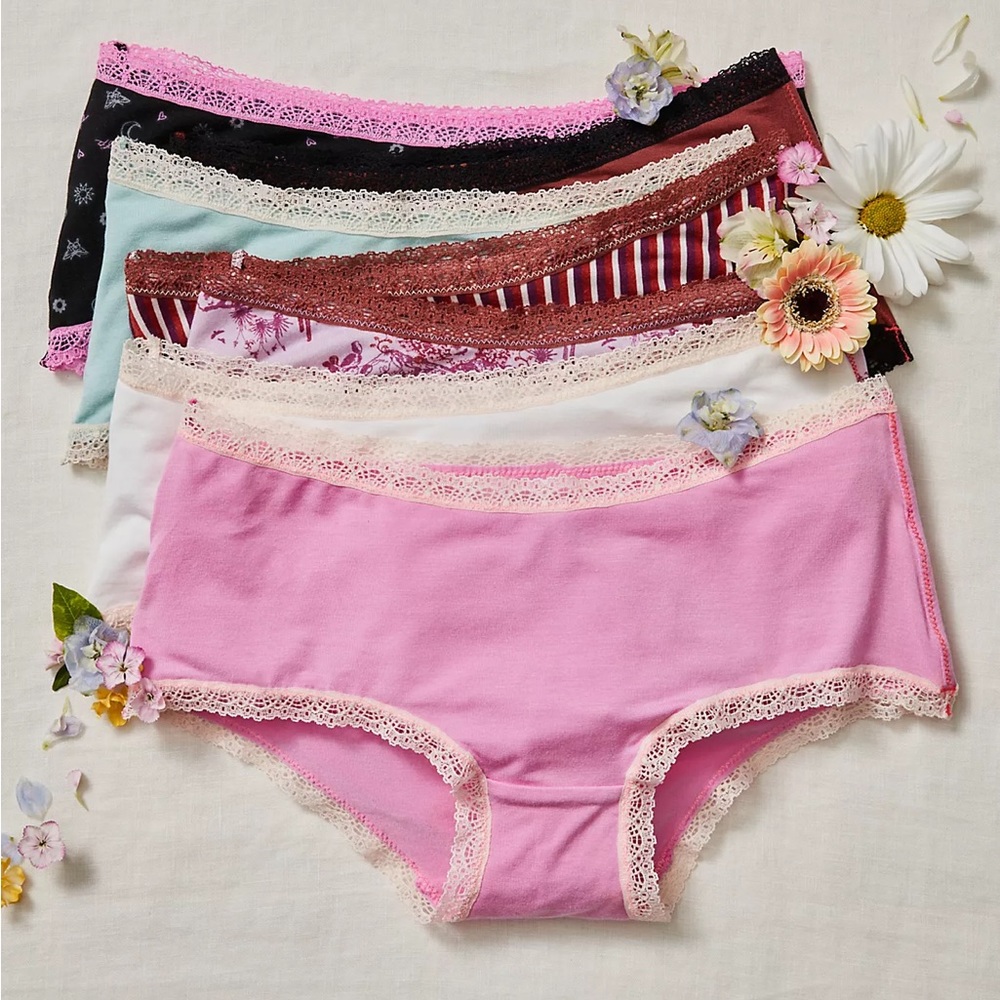 Free People Low Rise Hipster Underwear 3 Pack